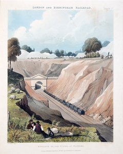 Ingresso al tunnel di Watford, 1837 da Thomas Talbot Bury